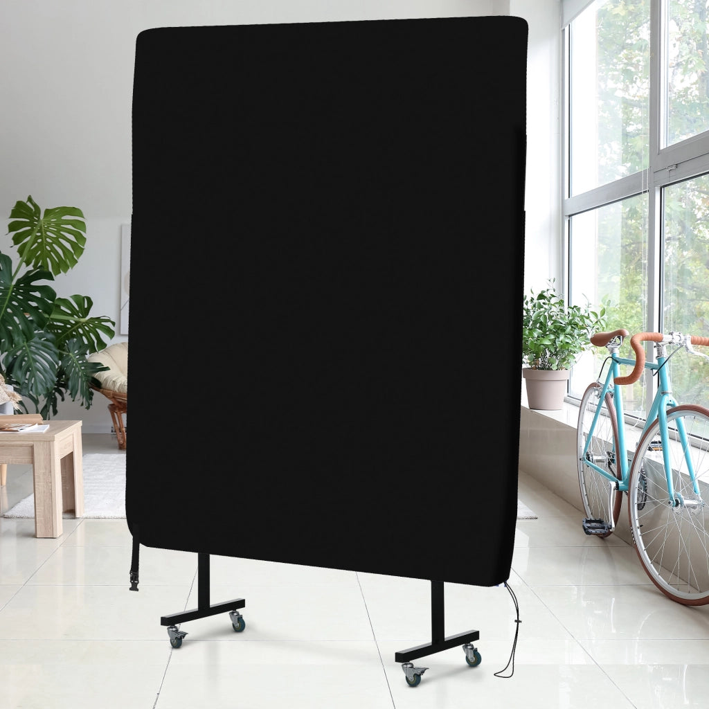Tappeto per tavolo da ping pong ¨C zephmum ¨C 275x153x5 cm nero impermeabile