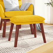 vidaXL Poggiapiedi Giallo Senape 45x29,5x35 cm in Tessuto