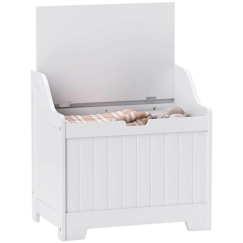 Cassapanca contenitore con coperchio ¨C Xylo ¨C Legno bianco design moderno