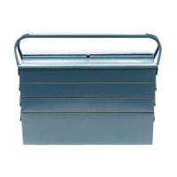 Cassetta portautensili in acciaio 420 x 200 x 250 mm con 7 scomparti e maniglia