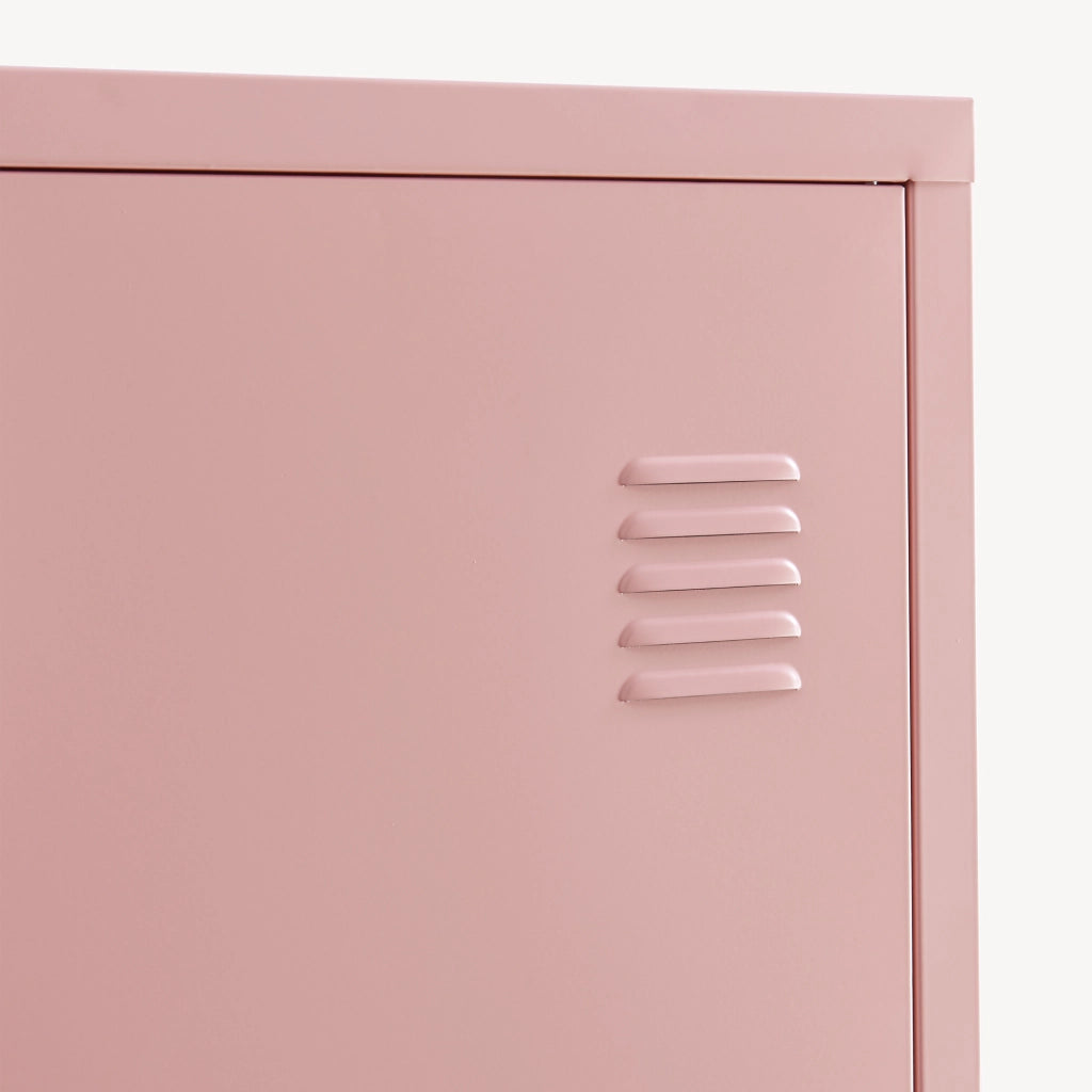 Armadio da Ufficio Kurikka Acciaio Rosa [en.casa]