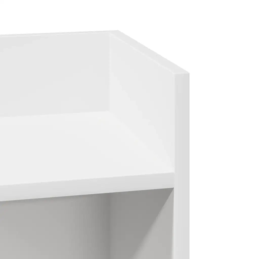 vidaXL Tavolini Laterali 2pz con Ripiano Bianco 25,5x27x60 cm