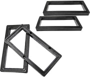 Gomma di Drenaggio 4 Pezzi - Gomma di Sigillatura - Impermeabile - Per Tubi di Scarico - 73 x 37 x 6mm - Buona Elasticità - Sigillatura