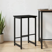 Sgabello da bar Rovere Nero 40 x 32 x 64 cm 8006181