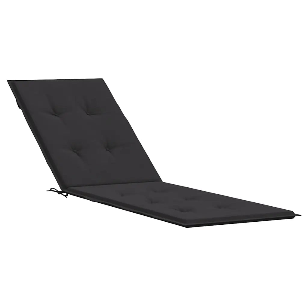 Cuscino per Sdraio Nero (75+105)x50x4 cm 314180