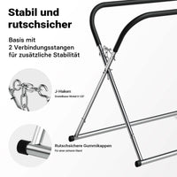 Cavalletto per parabrezza pieghevole regolabile in altezza max 75 kg supporto