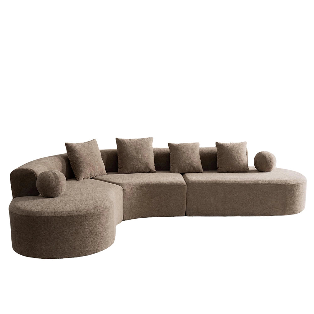 Divano a nuvola senza struttura - Xylo - 327 cm - Modello L, comodo, non assemblato