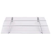 Baldacchino per Porta Argento e Trasparente 150x90 cm PET CFW7398844