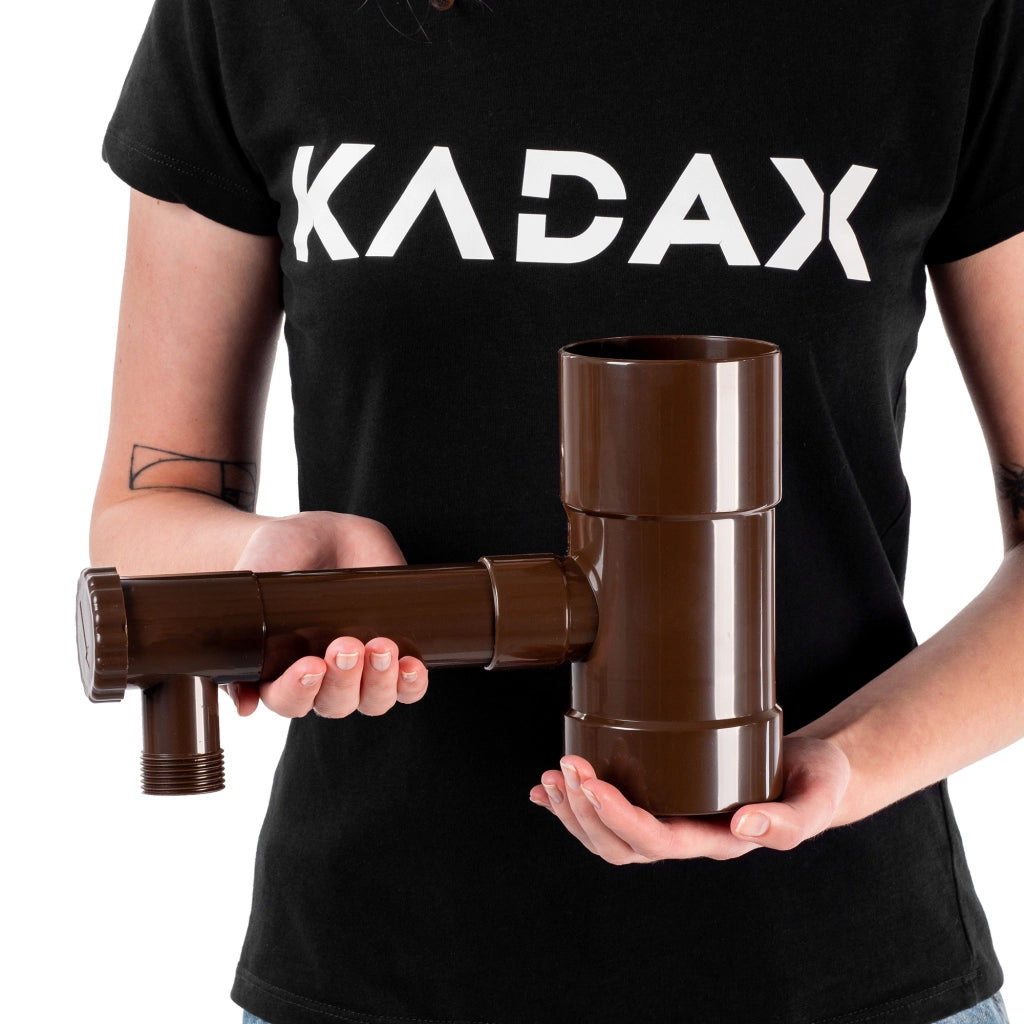 Collettore di acqua piovana KADAX con valvola di scarico da 80 mm