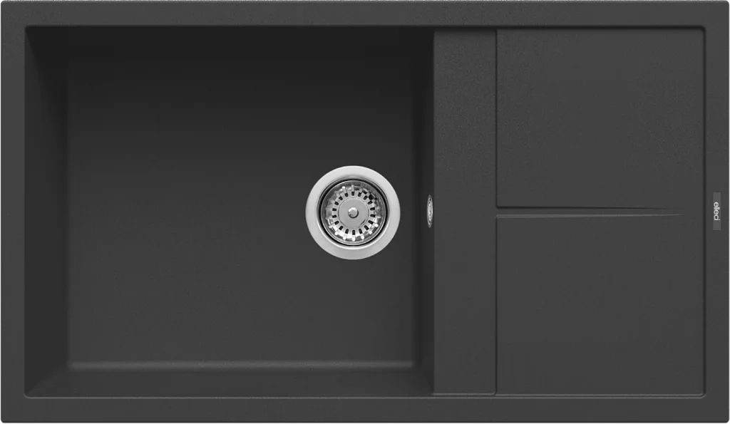 Lavello UNICO 410 86X50 1 vasca + gocciolatoio NERO 40