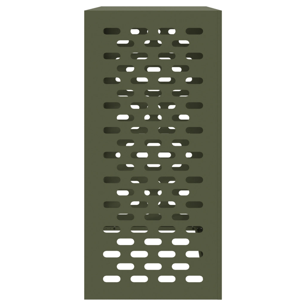 Copertura per condizionatore - Verde oliva, 110x50x105 cm, Acciaio