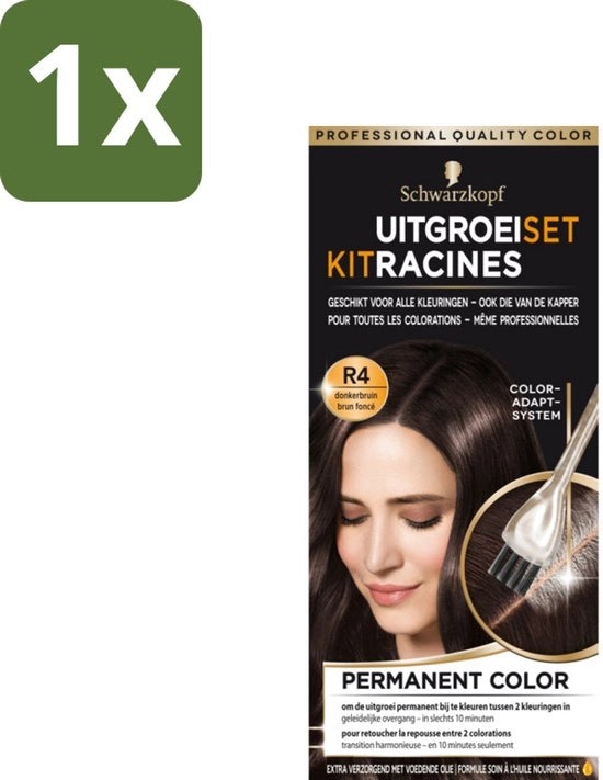 Uomologazione per capelli grigi - 1 pezzo - colore donkerbruin