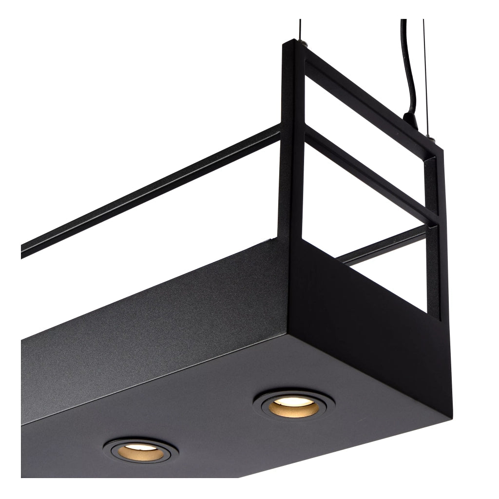 Lampada a sospensione cucina Miravelle nera 6xGU10 Lucide
