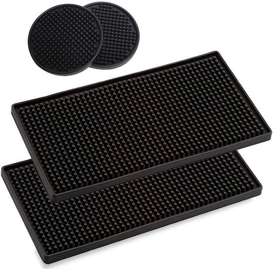 Droogmat, 2 pezzi barmat 30 * 15cm mat di silicone per bar, KTV, ristoranti, club, cucine