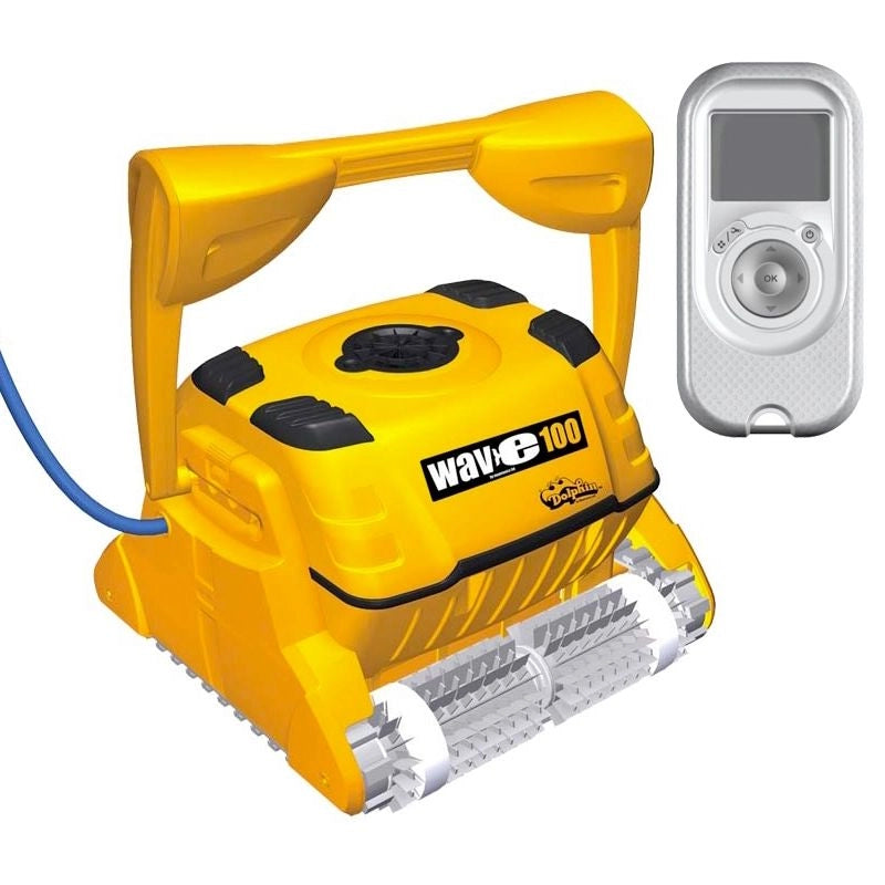 Robot Piscina Dolphin Wave 100 Con Spazzole Combinate, Carrello Caddy E Telecomando