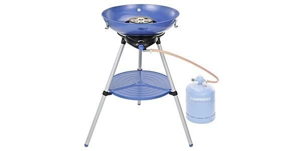 Campingaz 2000025698 Party Grill 600 R Barbecue da Campeggio a Gas 4000 W Piastra Antiaderente Accensione Piezoelettrica colore Nero