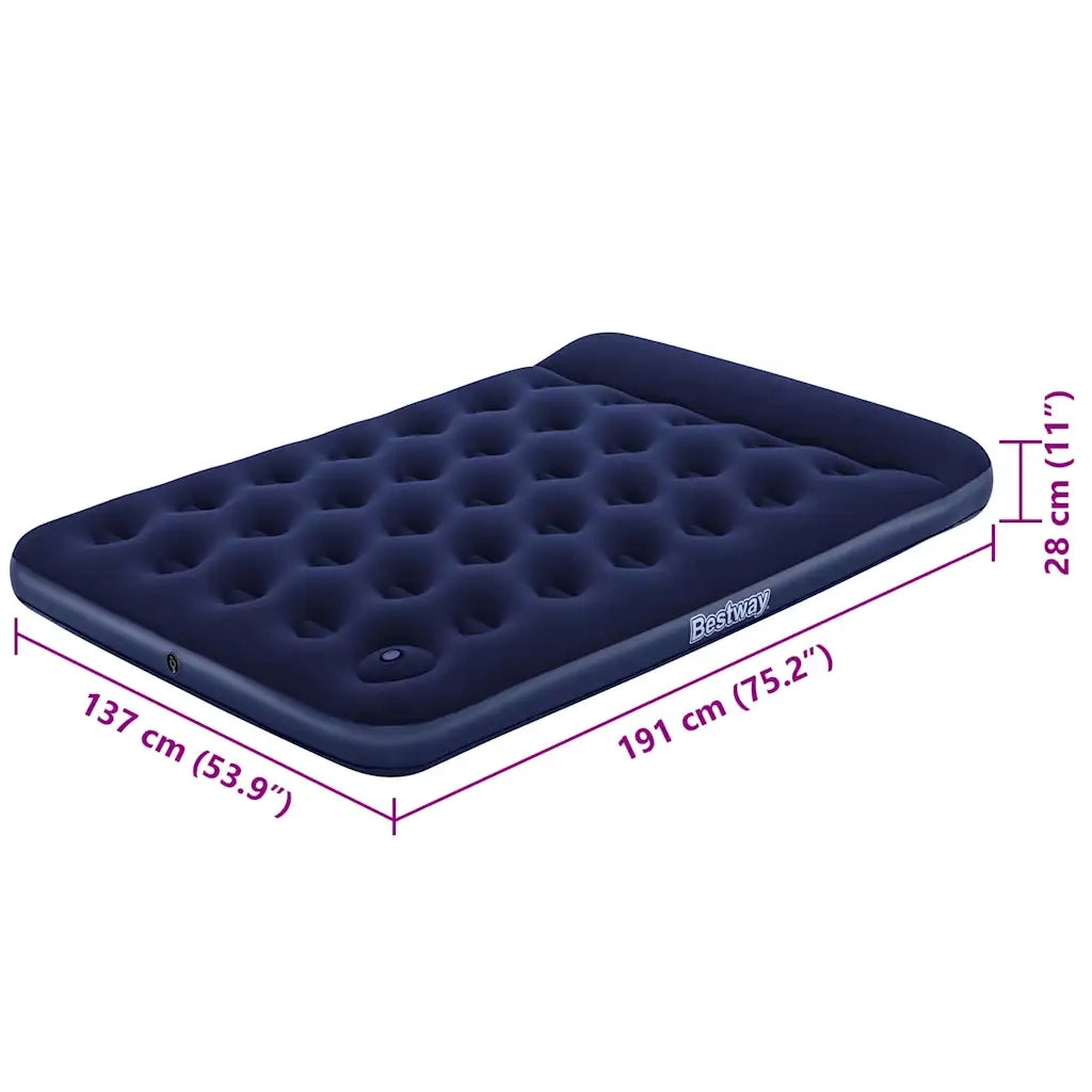 Best Way Letto ad Aria Blu 191 x 137 x 28 cm PVC 42007936