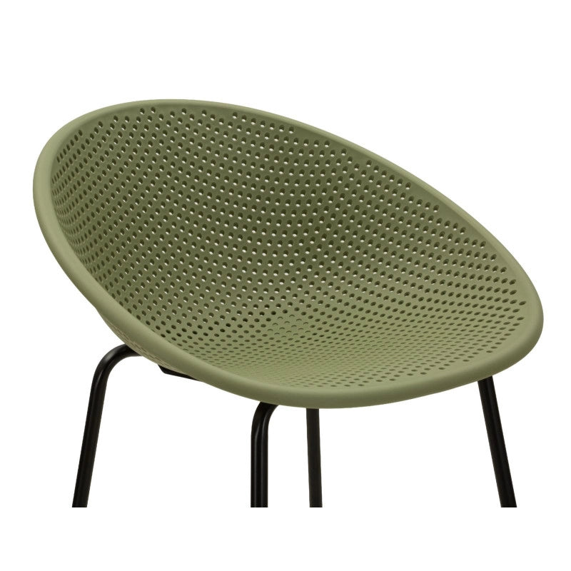 Sgabello Bar Ibiza Verde Set 2 Pz cm 50x50x98 (altezza Seduta cm 75)