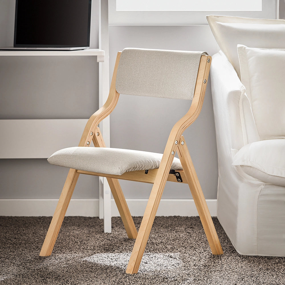 SoBuy FST40-HGx2, Lotto da 2 Sedie Pieghevoli da Pranzo con Seduta e Schienale Imbottiti, Design Elegante e Salvaspazio Sedie Pieghevoli da Interno, Perfette per Cucina, Ufficio ed Esterno, Grigio