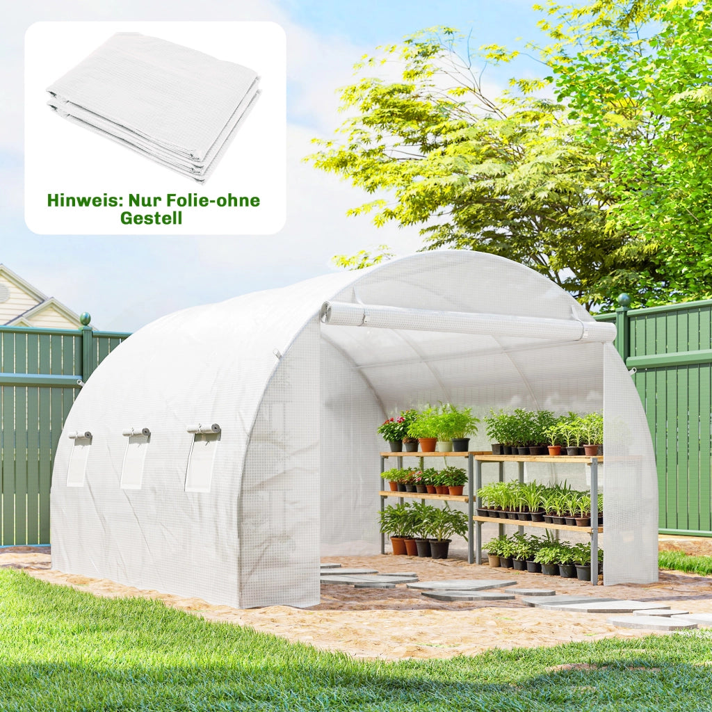 Telo Serra Trasparente ¨C Minimal ¨C 3x3m Polietilene Impermeabile UV Protezione con Finestre