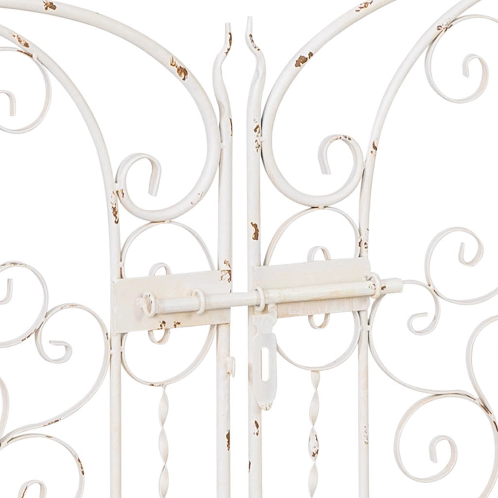 Porte ad arco in metallo grigio 184,79x61,6x299,72h cm