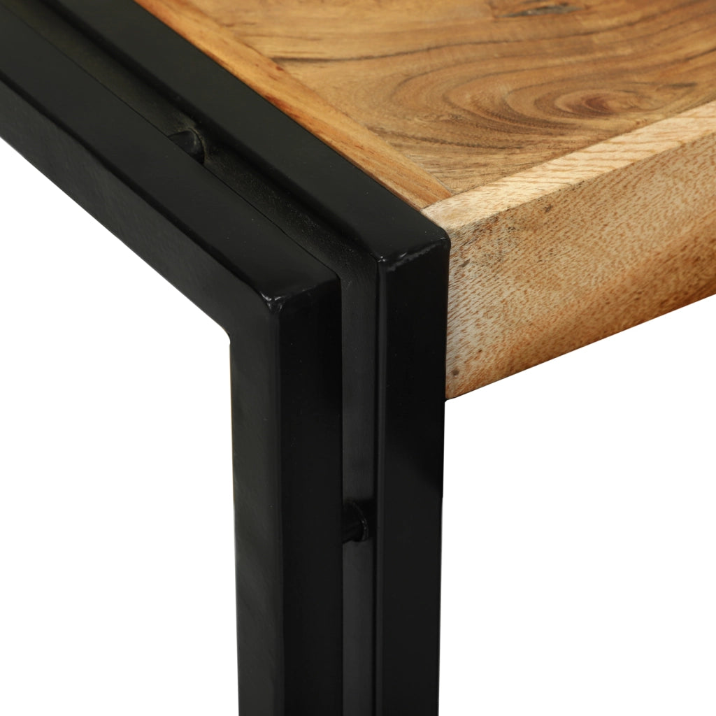 Tavoli da annidamento 3 pcs in legno massello di acacia