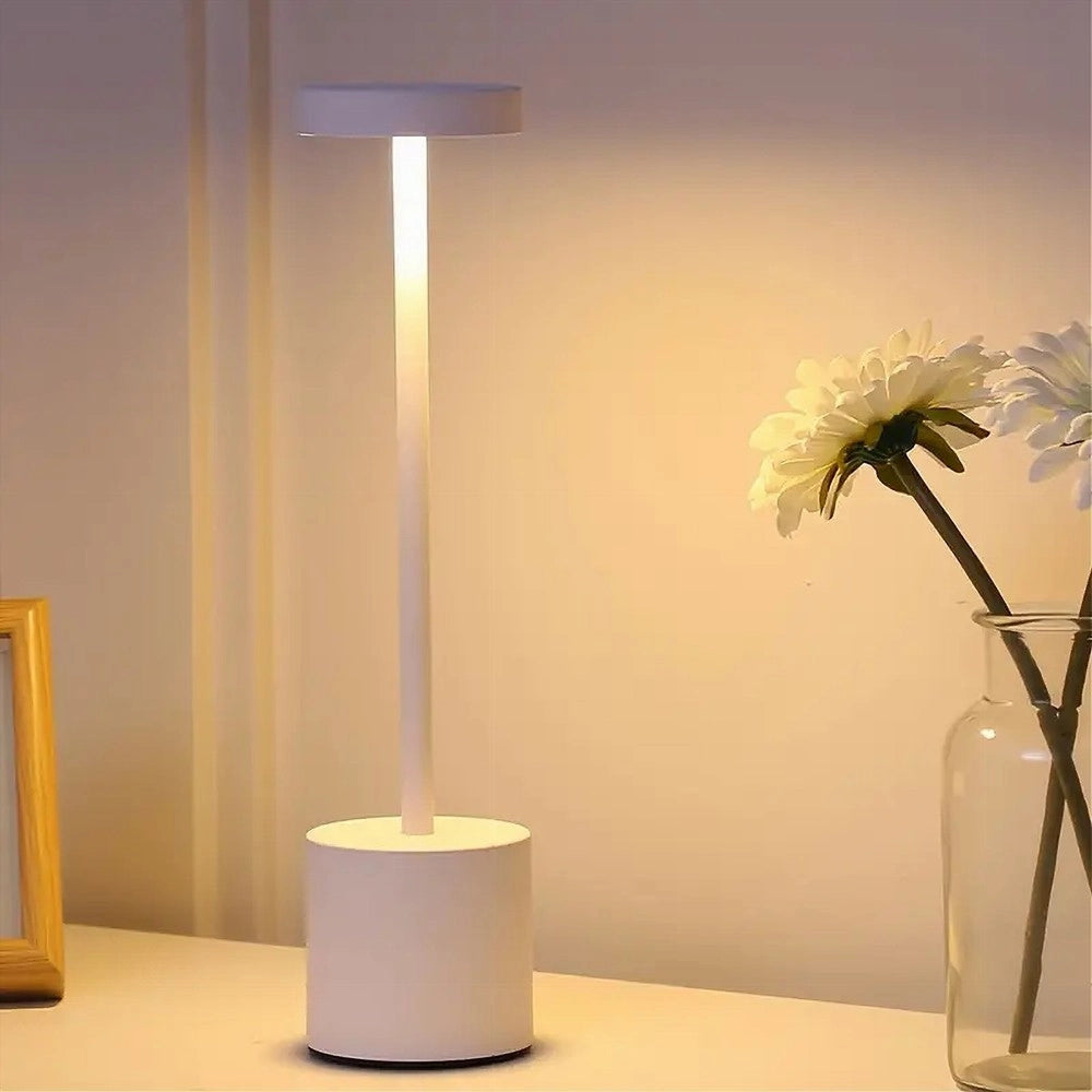 Trade Shop - Lampada Da Tavolo Moderna Ricaricabile Usb Touch Portatile Luminosità Regolabile -