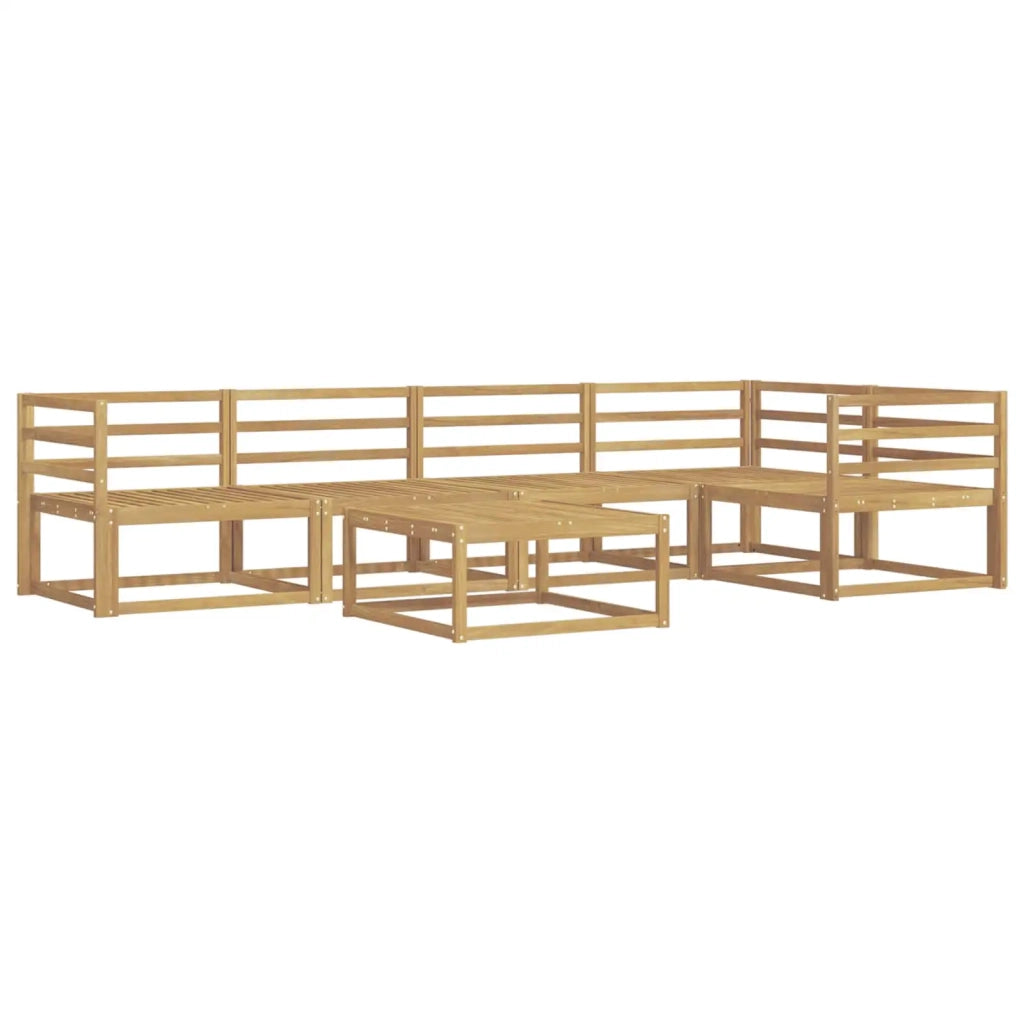 Set di divani da esterno 6 pcs Bianco 79 x 79 x 37 cm 3386463