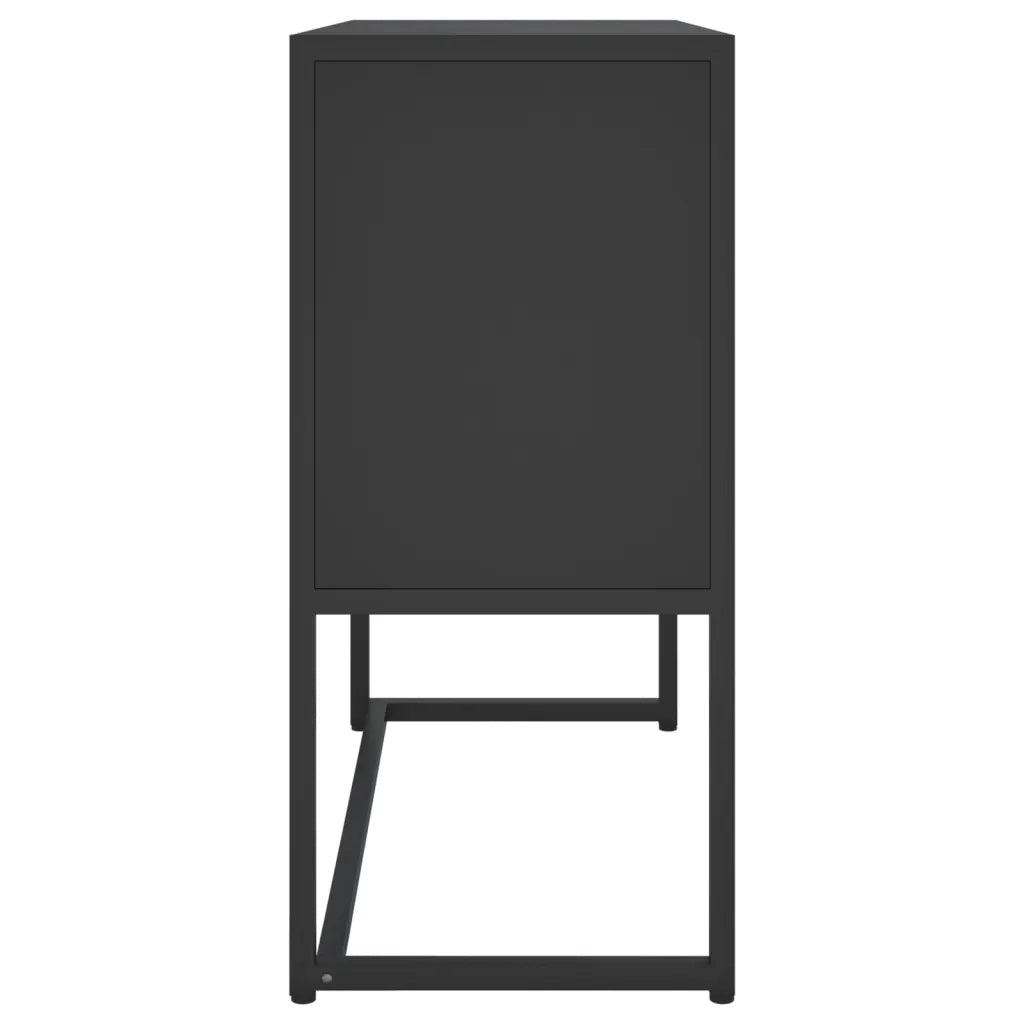Credenza Nera 75x35x75 cm in Acciaio 335871