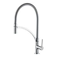 Miscelatore serie orlando per lavello cucina a bocca alta con doccetta estraibile monogetto