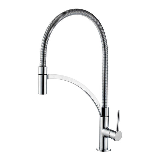 Miscelatore serie orlando per lavello cucina a bocca alta con doccetta estraibile monogetto