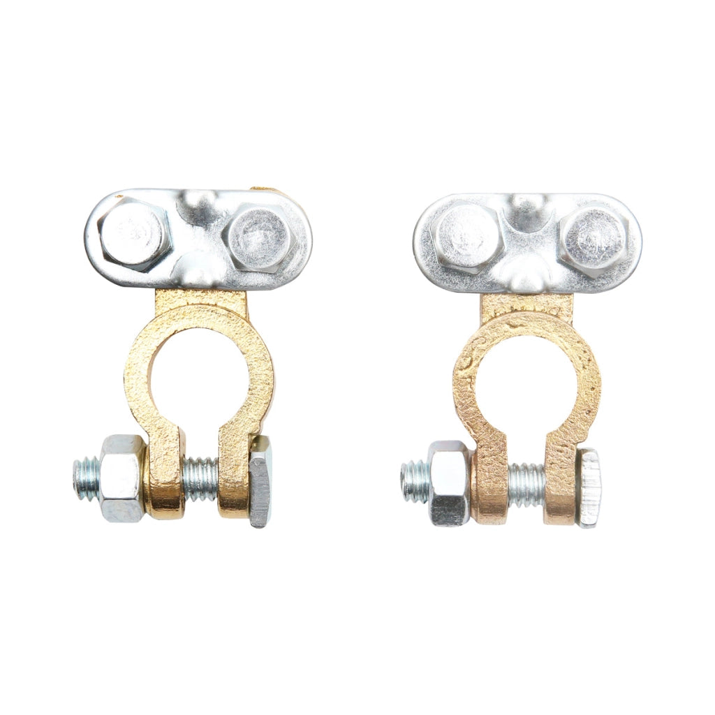 Set di terminali per batteria in bronzo con morsetto a vite Breckner Germany