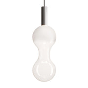 Zafferano Lampada a sospensione Sfer'Otto in alluminio e vetro borosilicato soffiato a bocca, LED 8W 3000K dimmerabile a taglio di fase TRIAC