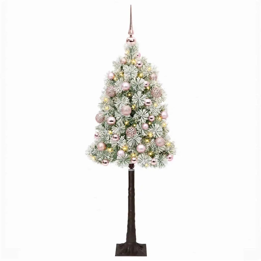 Albero di Natale artificiale con rami snodati e palline 150 cm 3465836