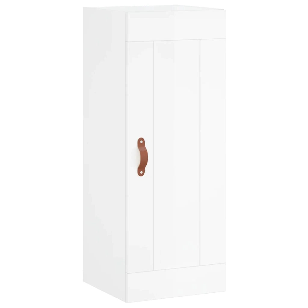 Buffet credenza cassettiera mobiletto mobile contenitore organizer cucina soggiorno lucido 34,5 x 34 x 180 cm legno ingegnerizzato bianco 02_0032930