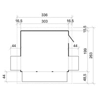Chiosco in legno da giardino - 336x263 cm/6 m2 - TIMBELA M150B