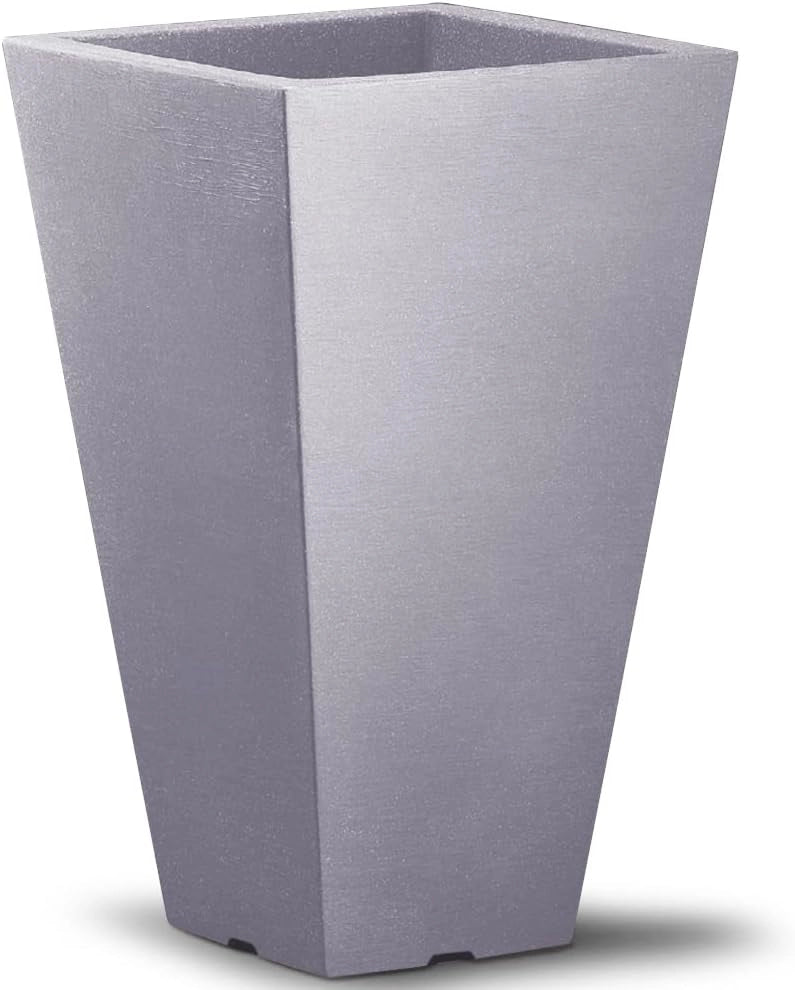 Deuba Fioriera per Piante Cassetta per Fiori Fioriere Tortora 40 L 55x35x35cm Vaso Esterni Decorativo Anti Rottura