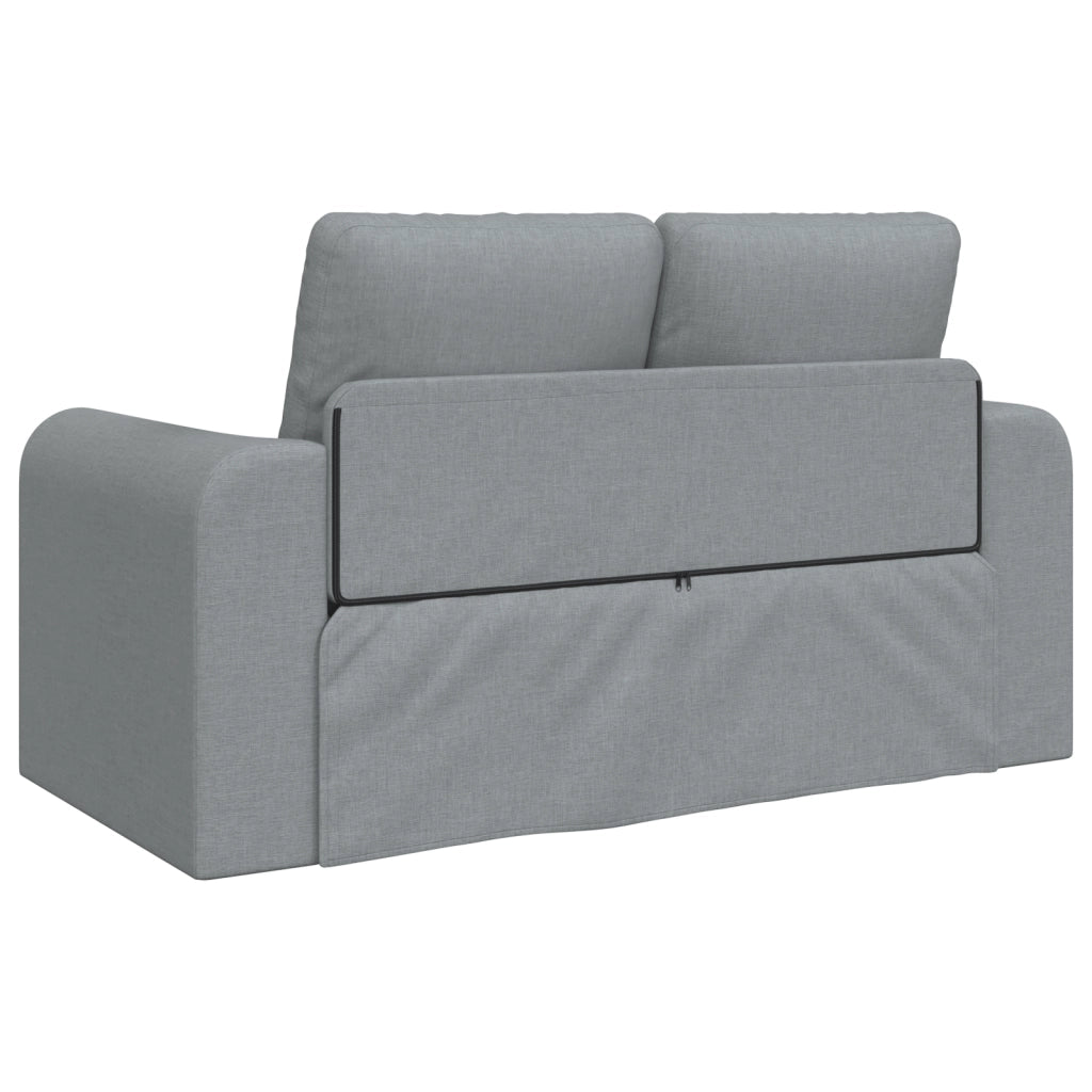 Divano Letto 2-in-1 Grigio Chiaro 148x71x83 cm Tessuto
