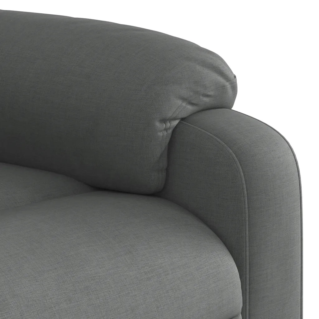 Divano Sedia-Poltrona Reclinabile in Tessuto Grigio Scuro 581127
