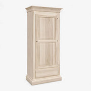 Armadio in legno 1 porta 1 cassetto grezzo  l.96 p.56 h.197 (1706) - Mobili 2G