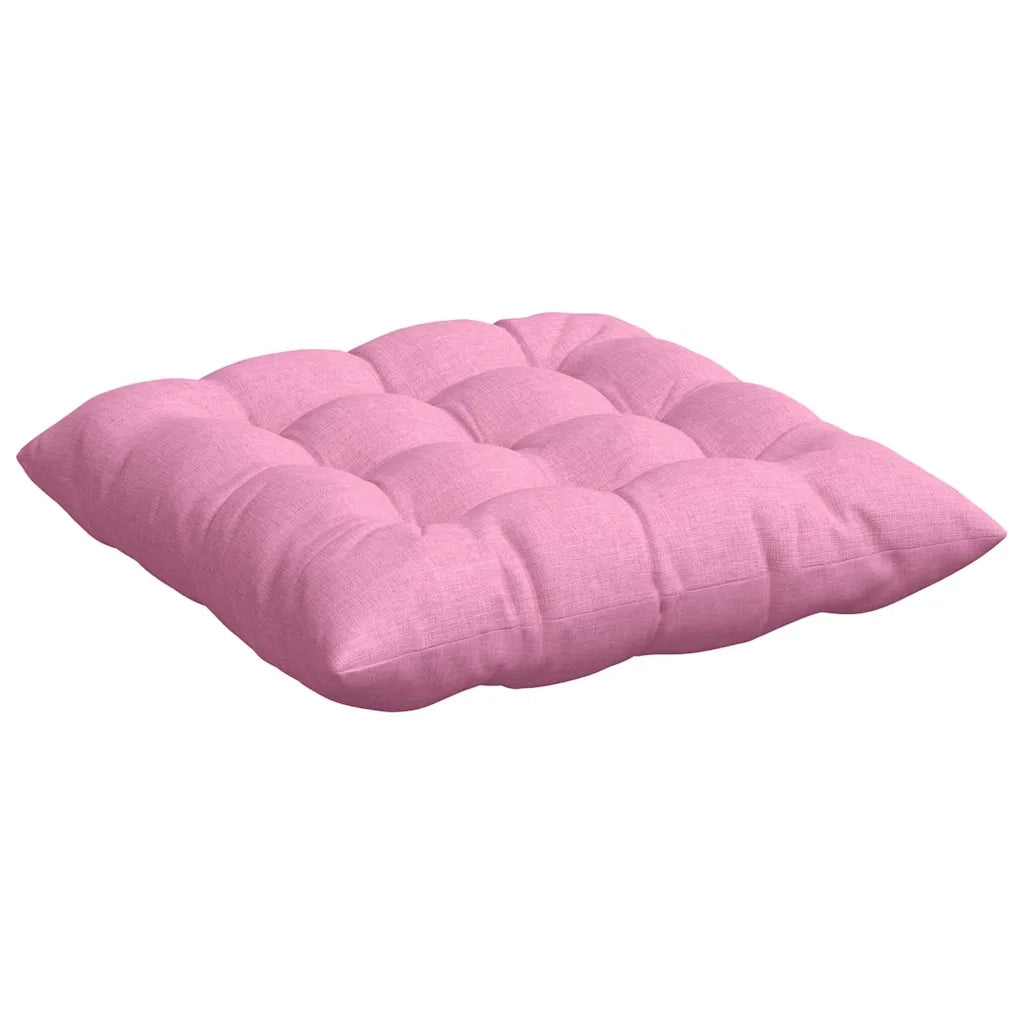Cuscini per Seduta 4 pcs Rosa 40 x 40 x 6 cm Tessuto 42015161