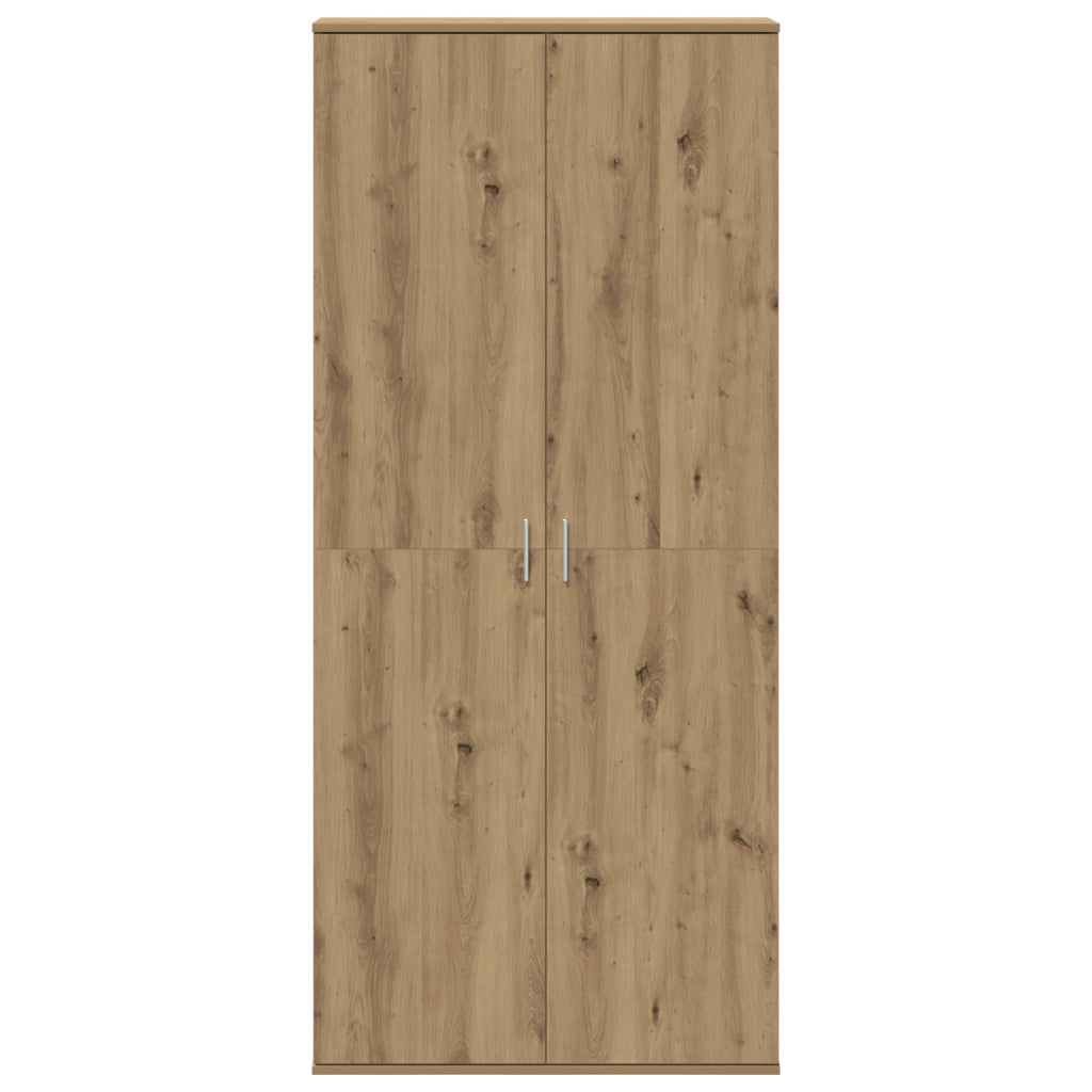 Highboard in Rovere Artigianale 80x35x180 cm in Legno Ingegnerizzato