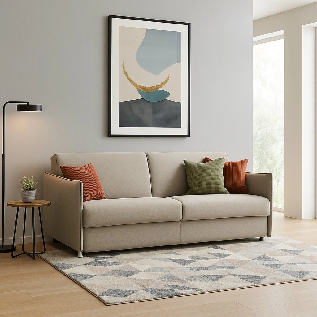 Varedo, Divano Fisso 2 Posti Sfoderabile Made in Italy, 180x95x90h cm Grigio Tortora