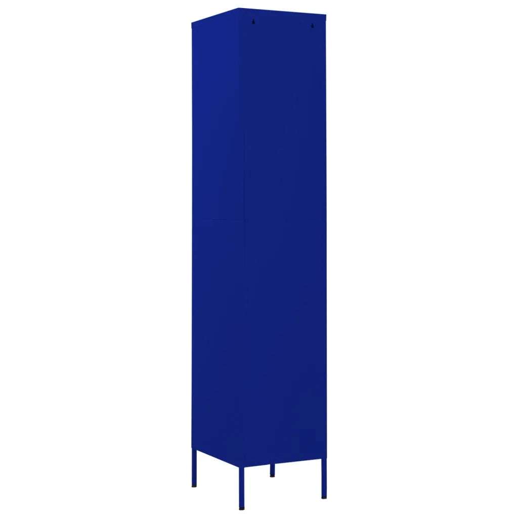 Armadio Blu Marino 35x46x180 cm in Acciaio 336253