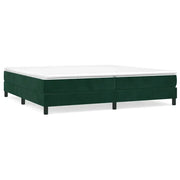 Letto matrimoniale | Letto per adulti | Struttura Letto a Rete a Molle Verde Scuro 200x200 cm in Velluto