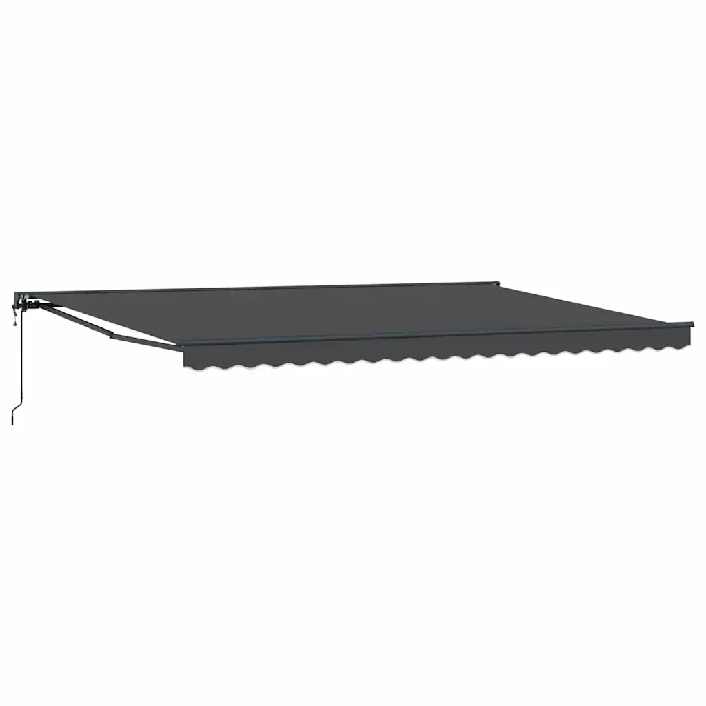 vidaXL Tenda Retrattile Antracite 500x300 cm Tessuto
