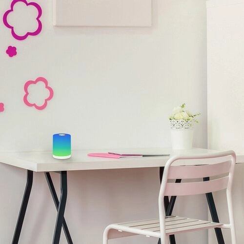 Lampada notte bimbi cilindrica LED RGB dimmer USB-C Rabalux