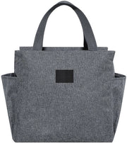 Due borse pranzo isolate con ogni due tasche laterali, borse pranzo isolate con grande capacità, adatte per scuola, picnic, lavoro, ecc., borse pranzo isolate per congelazione.