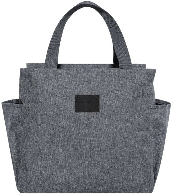 Due borse pranzo isolate con ogni due tasche laterali, borse pranzo isolate con grande capacità, adatte per scuola, picnic, lavoro, ecc., borse pranzo isolate per congelazione.