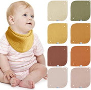 Babyscarpe Unisessuali, Fazzoletti Assorbenti a Tre Angoli, Sacchetto per Bambini con Cerniera Regolabile, Pannolini Leggeri per Ragazzi e Ragazze, Unisex, 8 Pezzi (Cuoio di Quercia)
